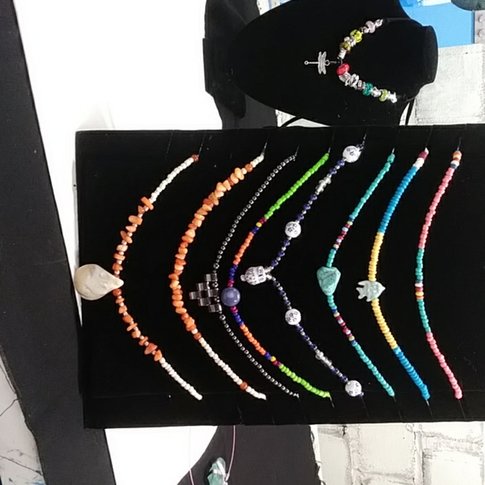 Fun beaded chocked style necklaces